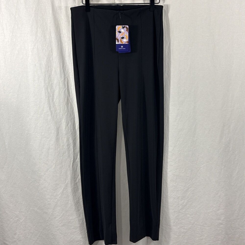 Honeylove  Black The Perfectionist Pant Womens Size L Shaping Classic Career